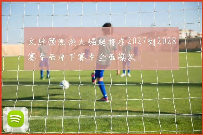 文胖预测热火崛起将在2027到2028赛季而非下赛季全面爆发